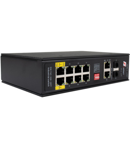 SWITCH POE GETFORT PRZEMYSŁOWY POE 8GE+2GE+2SFP | Alarmista.pl