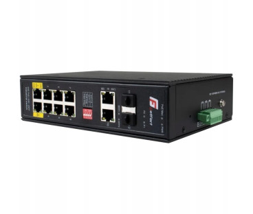 SWITCH POE GETFORT PRZEMYSŁOWY POE 8GE+2GE+2SFP | Alarmista.pl