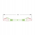 PATCHCORD SKRĘTKA GETFORT CAT.6A S/FTP LSOH 3m zielony
