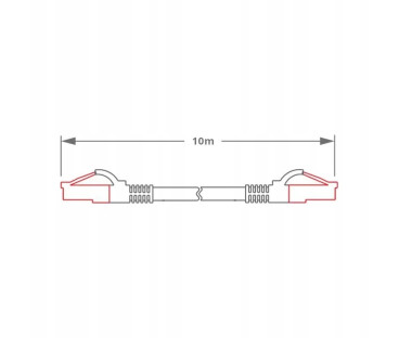 PATCHCORD SKRĘTKA GETFORT CAT.6A S/FTP LSOH 10m szary