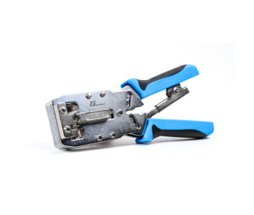 Zaciskacz wtyków Getfort RJ45 8p+6p+4p+AMP kat. 6, kontrola docisku