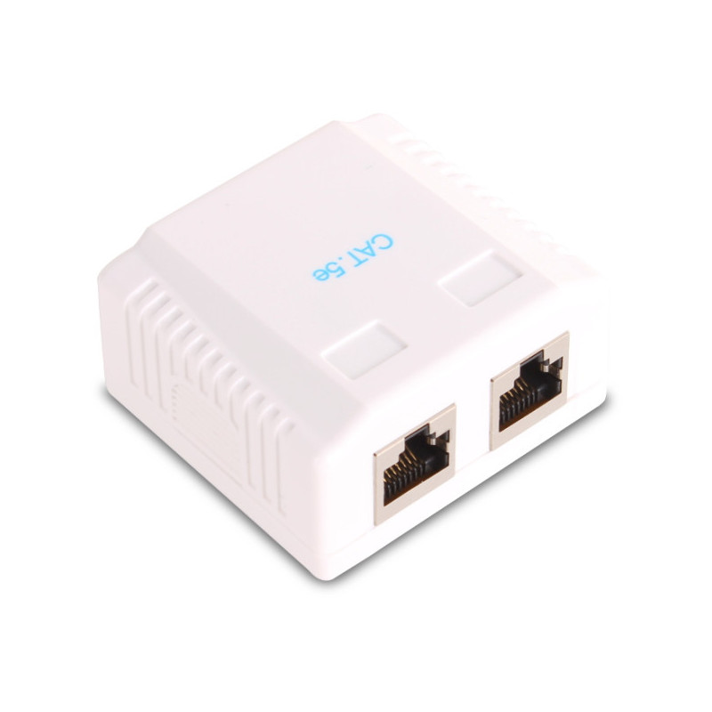GNIAZDO NATYNKOWE GETFORT 2XRJ45 KAT.5E GNIAZDO NATYNKOWE GETFORT 2XRJ45 KAT.5E