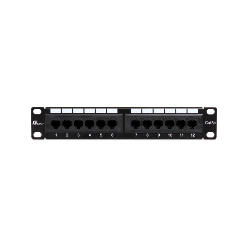 Patch Panel Getfort 10 cali 12 portów PGF-5EUTP12-B4