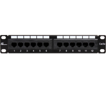 Patch Panel Getfort 10 cali 12 portów PGF-5EUTP12-B4