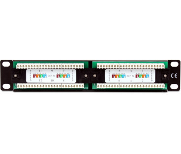 Patch Panel Getfort 10 cali 12 portów PGF-5EUTP12-B4