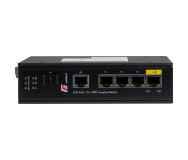 SWITCH POE GETFORT PRZEMYSŁOWY POE 4GE+1GE+1SFP (-40/80)