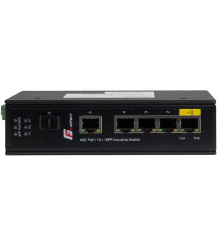 SWITCH POE GETFORT PRZEMYSŁOWY POE 4GE+1GE+1SFP (-40/80)