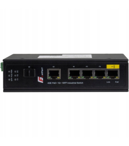 SWITCH POE GETFORT PRZEMYSŁOWY POE 4GE+1GE+1SFP (-40/80)