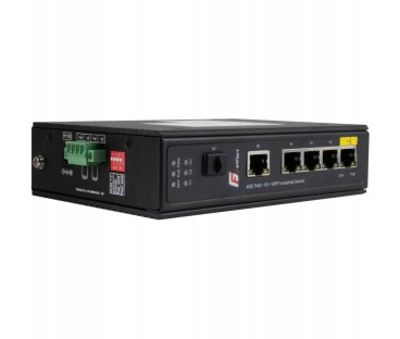 SWITCH POE GETFORT PRZEMYSŁOWY POE 4GE+1GE+1SFP (-40/80)