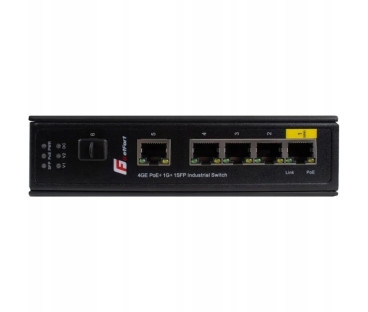 SWITCH POE GETFORT PRZEMYSŁOWY POE 4GE+1GE+1SFP (-40/80)