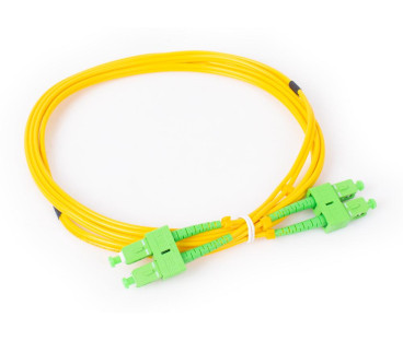 PATCHCORD ŚWIATŁOWODOWY GETFORT SM SC/APC-SC/APC DUPLEX 2M
