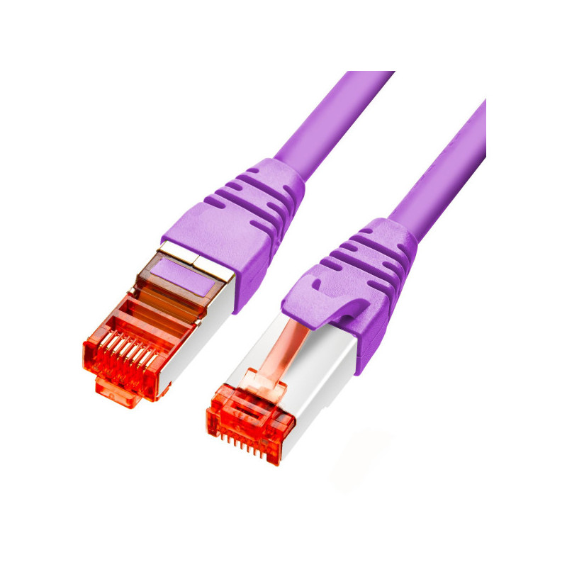 PATCHCORD SKRĘTKA GETFORT CAT.6A S/FTP LSOH 10m fioletowy