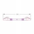 PATCHCORD SKRĘTKA GETFORT CAT.6A S/FTP LSOH 10m fioletowy