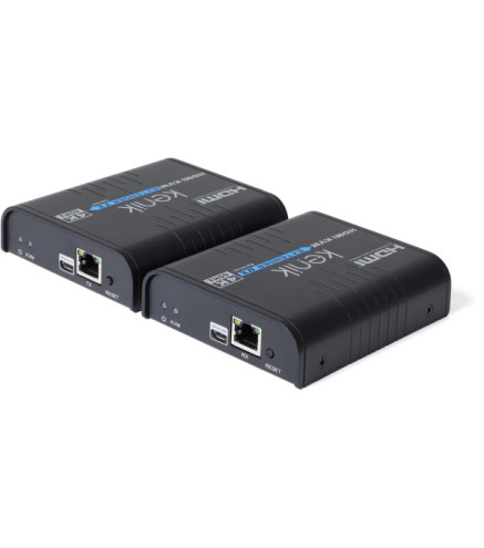 Extender HDMI Kenik KG-EX120HDMI-U/IP/4K6 wideo + myszka po skrętce