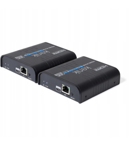 Extender HDMI Kenik KG-EX120HDMI-U/IP/4K6 wideo + myszka po skrętce