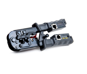 Zaciskacz wtyków Getfort 8P8C/RJ-45,6P6C/RJ-12,6P4C/RJ-11 z wbudowanym testerem