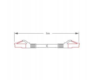 PATCHCORD SKRĘTKA GETFORT CAT.6A S/FTP LSOH 5m szary | Alarmista.pl
