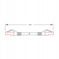 PATCHCORD SKRĘTKA GETFORT CAT.6A S/FTP LSOH 5m szary