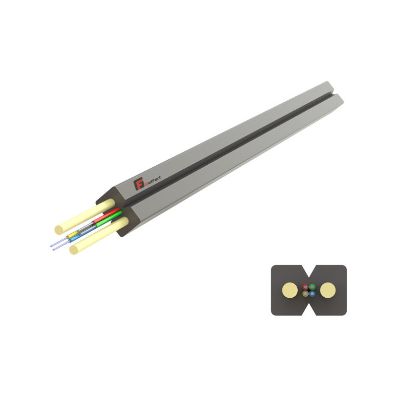 Kabel światłowodowy GETFORT FRP 2J LSOH (Indoor FTTH) 1m