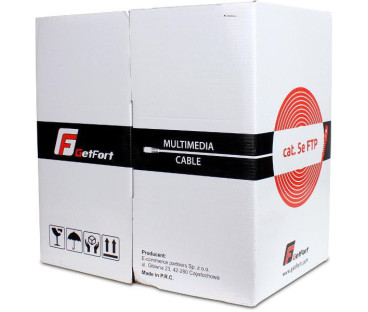 KABEL SKRĘTKA GETFORT CAT.5E F/UTP PVC 1m