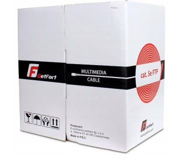 KABEL SKRĘTKA GETFORT CAT.5E F/UTP PVC 1m