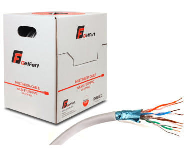 KABEL SKRĘTKA GETFORT CAT.5E F/UTP PVC 1m