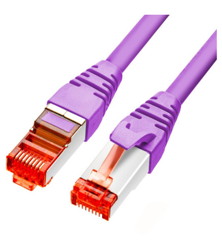 PATCHCORD SKRĘTKA GETFORT CAT.6A S/FTP LSOH 5m fioletowy