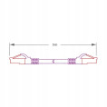 PATCHCORD SKRĘTKA GETFORT CAT.6A S/FTP LSOH 5m fioletowy