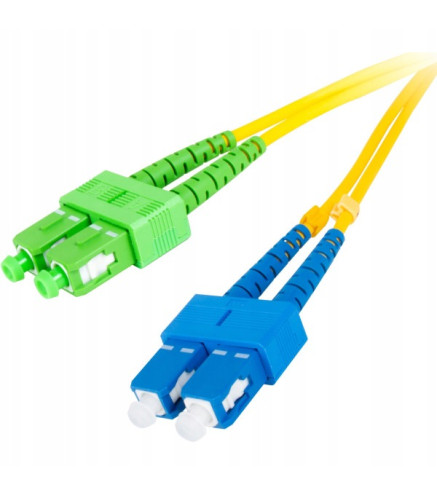 PATCHCORD ŚWIATŁOWODOWY GETFORT SM SC/UPC-SC/APC DUPLEX 3M