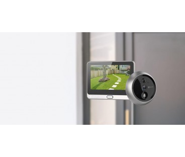Wizjer do drzwi Ezviz CP4 2MP Wi-Fi srebrny