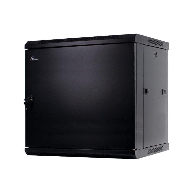 SZAFA RACK GETFORT 19 CALI 12U 600X600 WISZĄCA DRZWI STALOWE