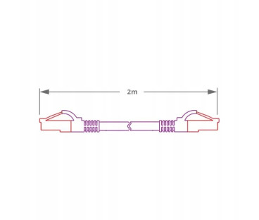 PATCHCORD SKRĘTKA GETFORT CAT.6A S/FTP LSOH 2m fioletowy | Alarmista.pl