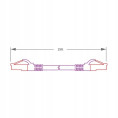 PATCHCORD SKRĘTKA GETFORT CAT.6A S/FTP LSOH 2m fioletowy