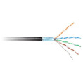 KABEL SKRĘTKA GETFORT CAT.6 F/UTP PVC wewn. czarny 1m