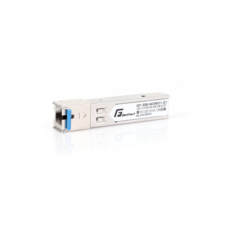 MODUŁ SFP GETFORT WDM 1.25Gbps 3KM SC/UPC SM, TX1310/RX1550 MODUŁ SFP GETFORT WDM 1.25Gbps 3KM SC/UPC SM, TX1310/RX1550