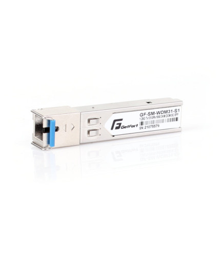 MODUŁ SFP GETFORT WDM 1.25Gbps 3KM SC/UPC SM, TX1310/RX1550