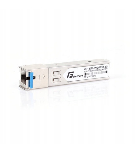 MODUŁ SFP GETFORT WDM 1.25Gbps 3KM SC/UPC SM, TX1310/RX1550