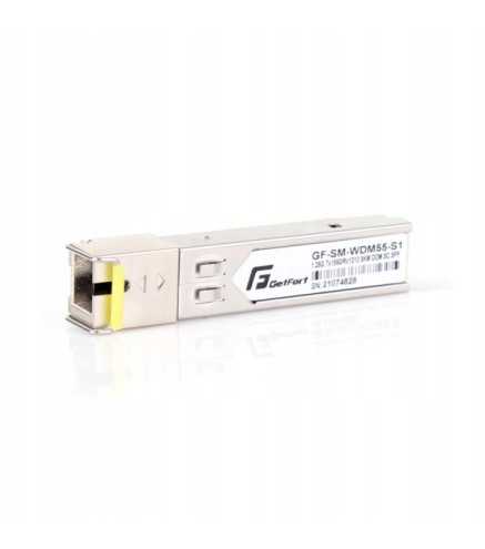 MODUŁ SFP GETFORT WDM 1.25Gbps 3KM SC/UPC SM, TX1550/RX1310
