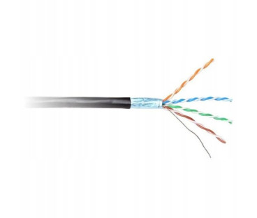 KABEL SKRĘTKA GETFORT CAT.6 F/UTP PVC wewn. czarny 305m