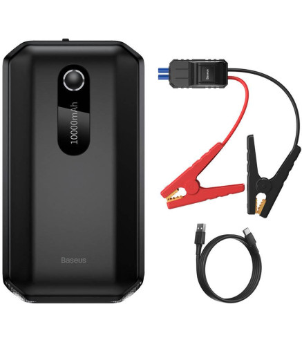 POWERBANK BOOSTER Baseus Max Car Jump Starter CGNL020101 10000mAh 12V 1000A + KABLE KROKODYLKI
