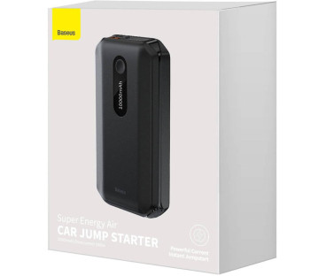 POWERBANK BOOSTER Baseus Max Car Jump Starter CGNL020101 10000mAh 12V 1000A + KABLE KROKODYLKI