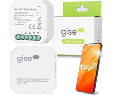 GISE Smart Sterownik roletowy WiFi | Tuya