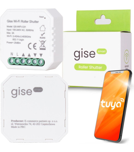 GISE Smart Sterownik roletowy WiFi | Tuya