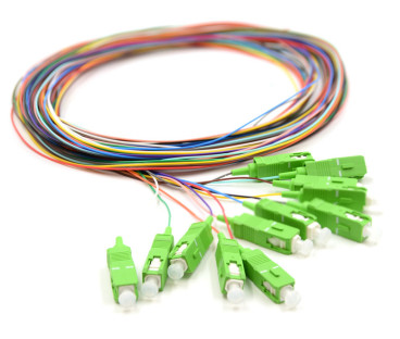 12X PIGTAIL SC/APC SM G657A2 GOLD zestaw 12x 2m