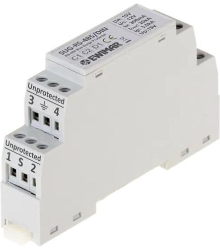 Zabezpieczenie przeciwprzepięciowe do RS-485 EWIMAR SUG-RS485/DIN