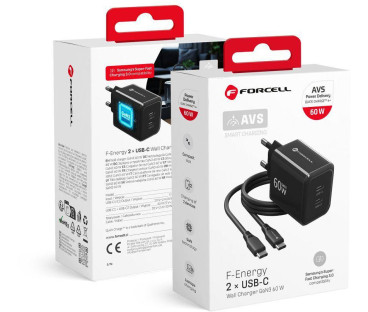Ładowarka Forcell F-Energy GaN III VT-60 60W PD QC 4.0+ | Alarmista.pl