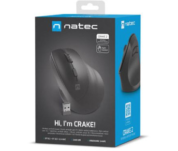 Mysz bezprzewodowa Natec Crake 2 czarny