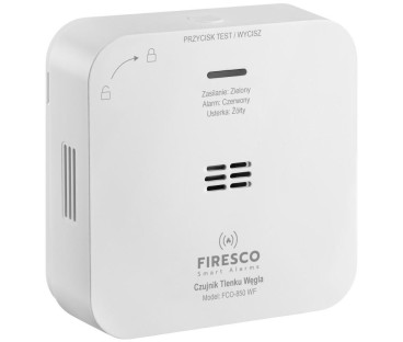 Zestaw czujników FIRESCO czujnik czadu + dymu z WiFi