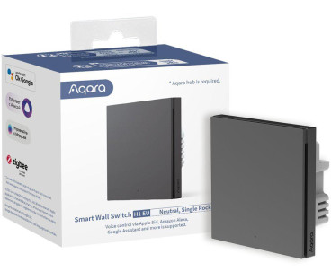 Aqara Smart Wall Switch H1 Szary pojedynczy z przewodem neutralnym