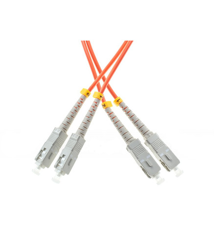 PATCHCORD ŚWIATŁOWODOWY MM SC/UPC-SC/UPC DUPLEX OM2 2m